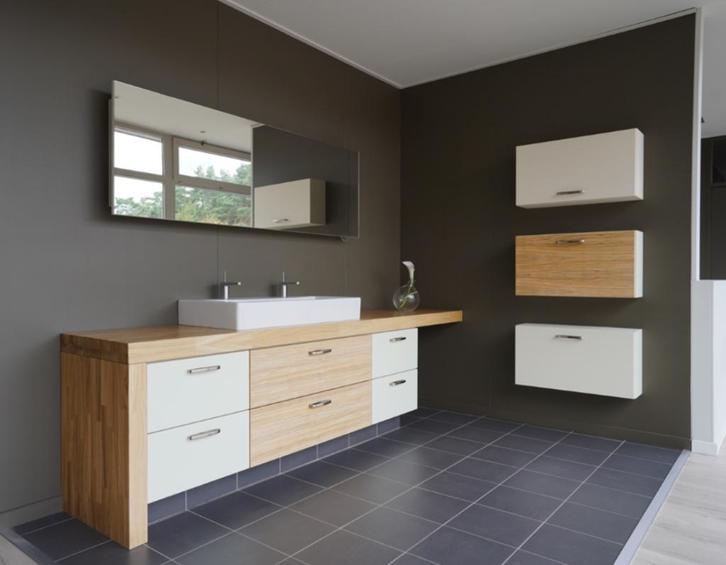 Badkamermeubel, Huis en Inrichting, Badkamer | Badkamermeubels, Nieuw, Wastafelkast, Minder dan 100 cm, 200 cm of meer, 25 tot 50 cm