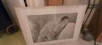 Zwart-wit naaktfoto op plexiglas en glazen frame, Ophalen