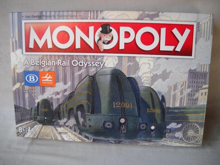 Monopoly A Belgian Rail Odyssey ref 0468 Parker Hasbro, Hobby en Vrije tijd, Gezelschapsspellen | Bordspellen, Nieuw, Vijf spelers of meer