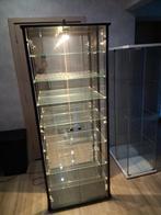 Vitrine  en bois et verre, Avec porte(s), 25 à 50 cm, Autres essences de bois, Comme neuf