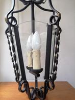 smeedijzeren lamp, Ophalen, Gebruikt, Glas