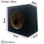 Subwoofer kist MDF 10 Inch 25 Cm 18 Liter, Ophalen of Verzenden, Nieuw