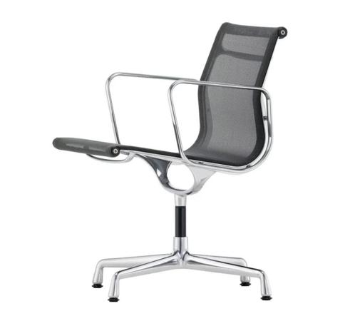 Vitra EA108 remis à neuf | Netweave/Aluminium poli, Maison & Meubles, Chaises, Utilisé, Enlèvement ou Envoi