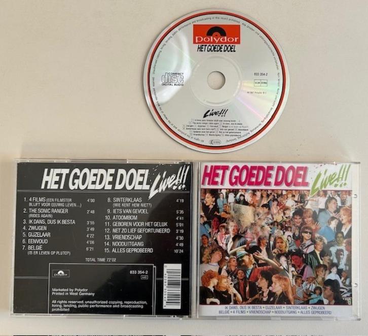 CD HET GOEDE DOEL - LIVE! - NEDERPOP, Cd's en Dvd's, Cd's | Nederlandstalig, Gebruikt, Pop, Verzenden