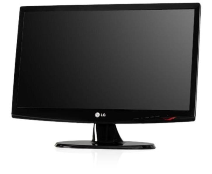 LG W2443T-PF Zwart 24 inch DVI Monitor, Computers en Software, Monitoren, Gebruikt, 60 Hz of minder, DVI, VGA, Kantelbaar, TN