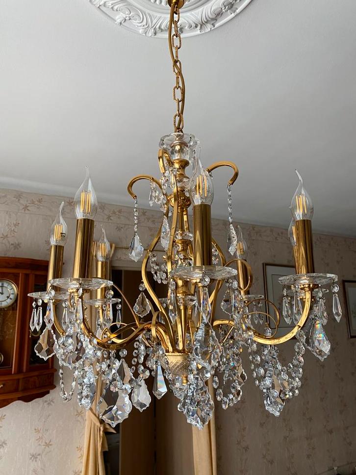 Kristallen luster van Swarovski, Huis en Inrichting, Lampen | Kroonluchters, Zo goed als nieuw, Ophalen