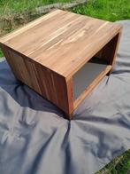 Table de salon carré 'WEBA' 61cm / 61cm, Huis en Inrichting, 50 tot 100 cm, Vierkant, Zo goed als nieuw, Metaal