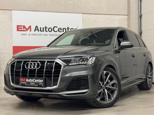 Audi Q7 55 TFSi e PHEV S Line Matrix-ACC-360CAM-HUD-Lane, Auto's, Audi, Bedrijf, Te koop, Q7, 360° camera, Achteruitrijcamera