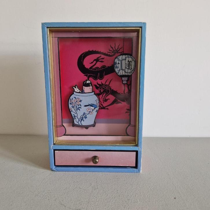 Kuifje / Tintin speeldoos / muziekdoos, Verzamelen, Stripfiguren, Gebruikt, Overige typen, Kuifje, Ophalen of Verzenden