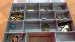Opbergkoffer met diverse munten, coins, jetons…, Collections, Enlèvement ou Envoi, Comme neuf