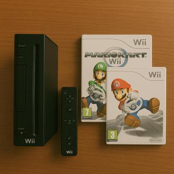 Nintendo Wii + WiiSports & Mario Kart+ 5 extra spellen beschikbaar voor biedingen