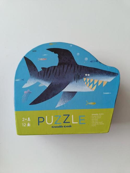 Puzzel haai Crocodile Creek 12 stuks, Enfants & Bébés, Jouets | Puzzles pour enfants, Comme neuf, 6 mois à 2 ans, 10 à 50 pièces