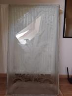 Geëtst glasraam art nouveau antiek 1890 - 1915, Ophalen