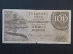 100 Roepiah / Gulden 1946 Nederlands Indië p-94, Postzegels en Munten, Bankbiljetten | Nederland, Los biljet, Verzenden