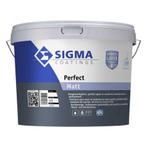 Sigma perfect mat 10L binnenmuurverf ral 9010(wit), Doe-het-zelf en Bouw, Verf, Beits en Lak, Wit, Zo goed als nieuw, Ophalen