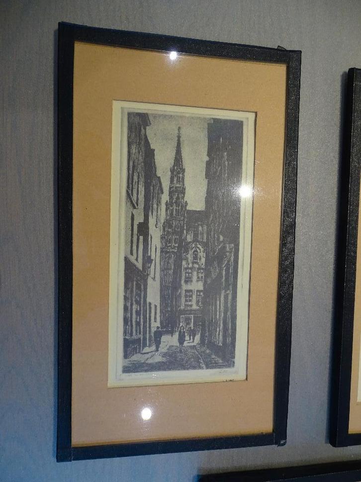 antiquités, gravures Bruxelles, 1939-1943, Antiquités & Art, Art | Eaux-fortes & Gravures, Envoi
