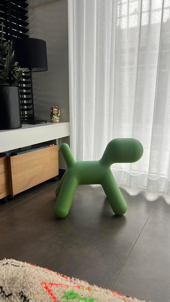 Magis Puppy kinderstoel design, groen, medium, Antiquités & Art, Art | Objets design, Enlèvement