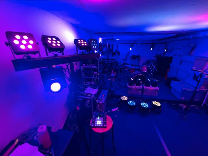 SHOWLICHT LED SET 22 heads WolfmixW1DMX controller, Muziek en Instrumenten, Licht en Laser, Gebruikt, Kleur, Ophalen
