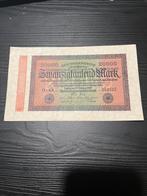 Duits bankbiljet 20.000 Mark (1923) Inflatieperiode, Postzegels en Munten, Ophalen of Verzenden, Duitsland, Los biljet
