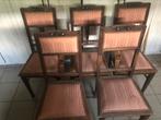 Antieke oudroze stoelen, Ophalen
