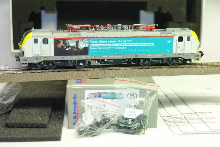 LS MODELS 12252 1908 SNCB NMBS POSTULER/SOLLICITEER, Hobby en Vrije tijd, Modeltreinen | H0, Zo goed als nieuw, Locomotief, Gelijkstroom
