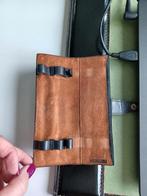 DELVAUX Rare VINTAGE zwarte bippenhouder met logo, Handtassen en Accessoires, Tassen | Schoudertassen, Verzenden, Zwart, Leer