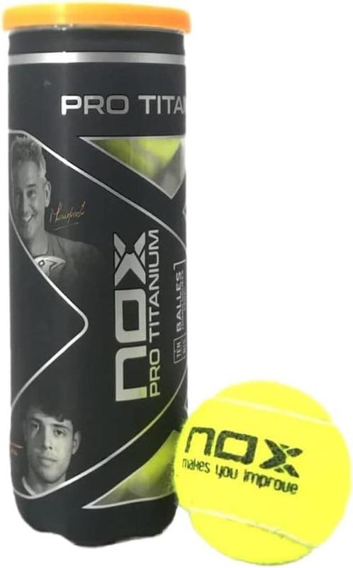 Nox Lot de 3 balles de Padel Pro Titanium GRATIS LEVERING, Sports & Fitness, Tennis, Neuf, Balles, Autres marques, Envoi