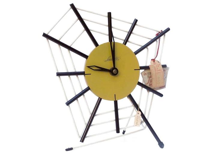 Unieke klok uit de jaren '50 • nieuw uit oude winkelstock, Antiquités & Art, Curiosités & Brocante, Envoi