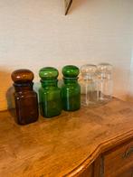 Grote glazen apothekerspotten, Antiek en Kunst, Antiek | Glaswerk en Kristal, Ophalen