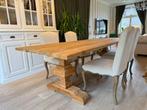 Zware massieve Kloostertafel van oude teak - 240x100, Teakhout, 200 cm of meer, Zo goed als nieuw, Vijf personen of meer
