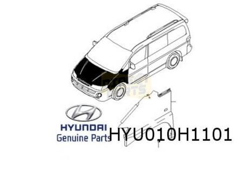 Hyundai H200 2/98-1/08 voorscherm Links Origineel! 663114A50, Auto-onderdelen, Carrosserie, Spatbord, Hyundai, Nieuw, Ophalen of Verzenden