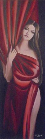 peinture à l'huile Shyness 2 (40x120cm), Enlèvement ou Envoi