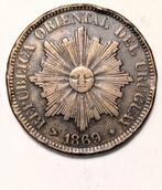 Munt Uruguay 4 Centesimo 1869 H, Ophalen of Verzenden, Zuid-Amerika, Losse munt