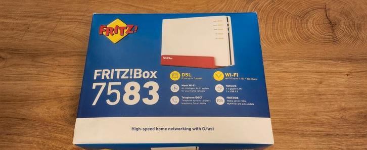 Fritzbox 7583 - vdsl +dect+gigabit + a/b/g/n/ac, Informatique & Logiciels, Routeurs & Modems, Comme neuf, Routeur, Enlèvement ou Envoi