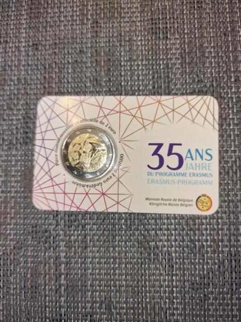 Pièce de 2 euros Belgique 2022 'ERASMUS' BU en coin card FR, Timbres & Monnaies, Monnaies | Europe | Monnaies euro, Monnaie en vrac