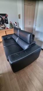 Chateau d'Ax- mat zwart masterleder- 3-zit + 2-zit relax, Huis en Inrichting, Ophalen