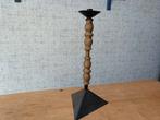 Marokkaanse ijzeren kandelaar/ kaarshouder (handgemaakt), Huis en Inrichting, Gebruikt, 25 tot 50 cm, Zwart, Ophalen of Verzenden