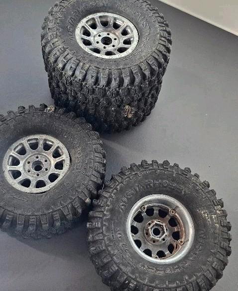 RC crawler banden + beadlock velgen, gebruikt, Hobby en Vrije tijd, Modelbouw | Radiografisch | Auto's, Gebruikt, Onderdeel, Elektro