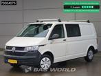 Volkswagen Transporter 110pk Dubbel Cabine L2H1 Trekhaak Air, Auto's, Stof, Gebruikt, Euro 6, 4 cilinders