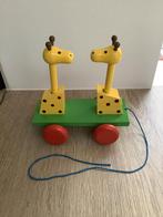 Jouet mobile girafe en bois à tirer, Enlèvement ou Envoi, Comme neuf