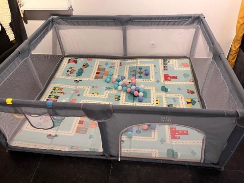 XL Grondbox met speelmat, ballen, handringen & tas, Kinderen en Baby's, Babyparken, Gebruikt, Rechthoekig, Boxkleed, Ophalen