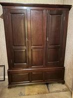 Antieke eikenhouten kledingkast 1900-1930, Ophalen, Eikenhout, Minder dan 150 cm, 150 tot 200 cm