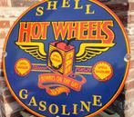 shell emaille bord, Verzamelen, Ophalen of Verzenden