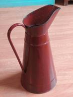 Grote vintage emaille kan, Ophalen of Verzenden