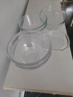 4 Glazen kommen, Ophalen, Gebruikt, Glas, Kom(men)