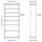 Boekenkast, Liatorp Ikea, 50 tot 100 cm, 25 tot 50 cm, Met plank(en), Scandinavisch