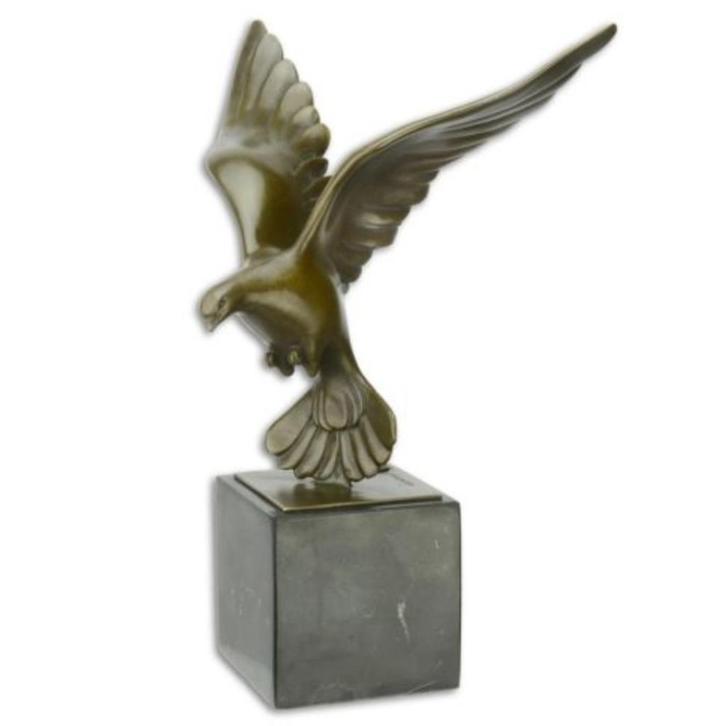 Sculpture en bronze de luxe, oiseau, colombe en vol, LIVRAI, Antiquités & Art, Antiquités | Bronze & Cuivre, Bronze, Envoi