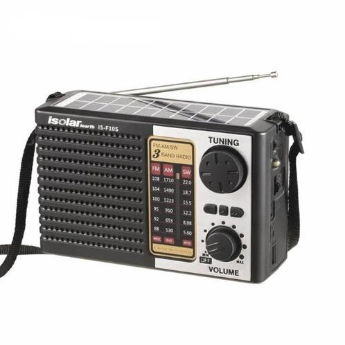 Draagbare radio - radiomeubel - op zonnepanelen, Audio, Tv en Foto, Radio's