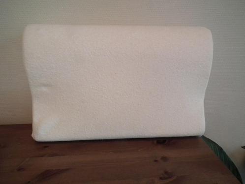 Visco Contact memorykussen (100% visco-elastisch), Huis en Inrichting, Woonaccessoires | Kussens, Gebruikt, Beige, Rechthoekig