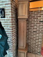 Houten staande kloklicht houtkleur, Antiek en Kunst, Ophalen